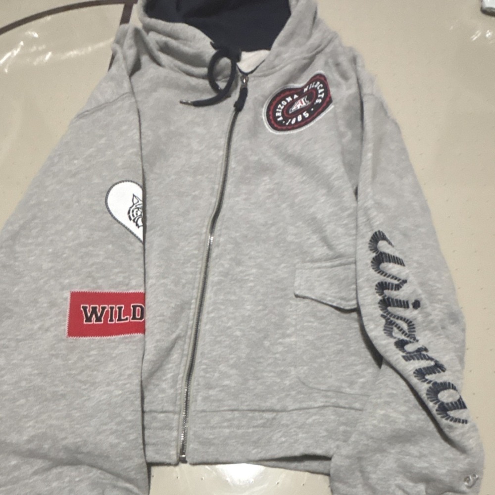 Colosseum Athletics Arizona Wildcats Hoodie Gray XXL NCAA Fan Apparel
